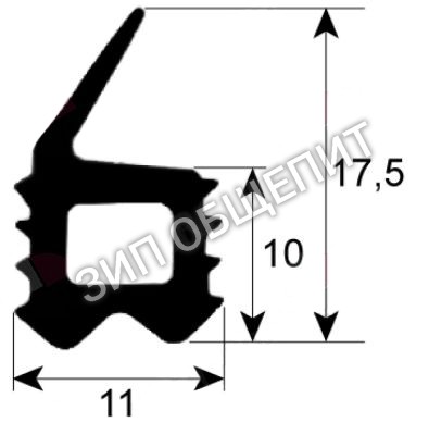 Уплотнитель дверной GS-23794 Alto-Shaam, профиль 2708