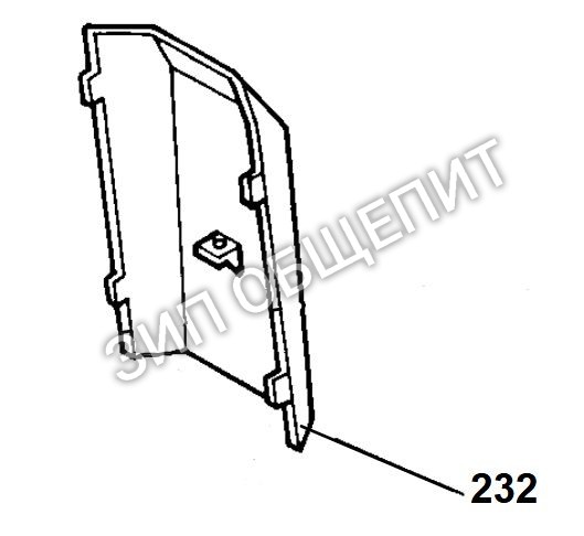 Задняя крышка 232 для кофемолки Anfim модели Best