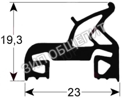 Уплотнитель дверной 005705 Electrolux, профиль 2520 для 260220 / 260221 / 260222 / 260223 / 260230 / 260231 / 260232