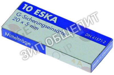 Предохранители слаботочные 057783 Electrolux, 4А для 2KF51B, 2KF52B, 2KF55B, 7FRE03S, 7FRE07S, 7FRE23S, AFH∕E435, AFRS∕E430