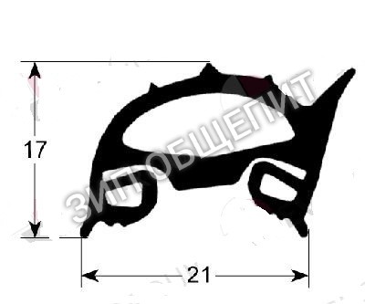 Уплотнитель двери  Olis CVM10E / CV10E / FC10E / NECVM10ES / NFCVM10E