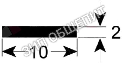 Уплотнитель для стекла R70042680 Mareno, профиль 1887 для EM210H / EM210M / EM210M+SC / EM210P / EV210H / EV210M