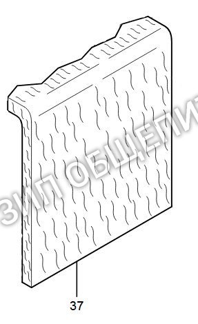 Изоляция стенки духовки 9807209600 для плиты газовой Dexion модели ME106-03-010XL