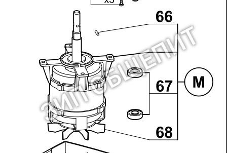 Мотор 303113 Robot Coupe для моделей R502D / R602D / R652