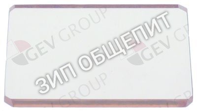 Ламповое стекло ANGELO-PO, Д 74мм, Ш 64мм, толщина 4мм для BX101E / BX101E-VERS.122013 / BX122E / BX122E-VERS.122013 / BX61E