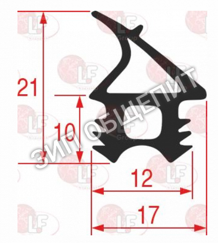 Уплотнитель двери LAR70048000, LA70048002 Lainox CKES07, GEMT07S, GEVT07S