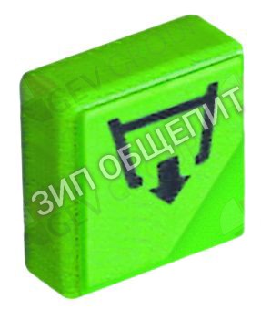Выключатель нажимной кнопочный Dihr, 23x23мм, зелён., щёлочный насос для Dupla50 / DS35-Neutra-Olis / DS37-Neutra-Olis / DS40